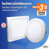 ราคา โคมไฟเพดาน 24W 18W 12W โคมไฟดาวน์ไลท์ แสงสีขาว Surface Downlight ไฟ LED สำหรับห้องนอนห้องครัว (22959460597)