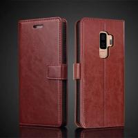 ราคา ฝาปิดมีช่องใส่บัตรเคสสำหรับ S9 Samsung Galaxy S9 Plus ฝาครอบฝาพับหนัง Pu เคสโทรศัพท์กระเป๋าสตางค์แบบย้อนยุค S9เคสตุ้งติ้งโทรศัพท์ธุรกิจ (18467953868)