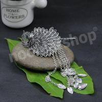 ราคา เครื่องประดับผม ปิ่นปักผม ปิ่นปักผมล้านนา ปิ่นปักผมพื้เมือง ปิ่นมหาเสน่ห์ รุ่นชุบเงิน ชุบทอง ลายนกยูง (8853038879)