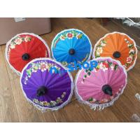 ราคา ร่มจิ๋ว ร่มตั้งโชว์ ร่มสีสัน ร่มผ้า ด้ามไม้ พับได้ (11102097516)