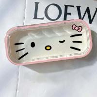 ราคา BTTJ0 เฮลโลคิตตี้ เคสแว่นตา Sanrio การ์ตูนลายการ์ตูน คาวาอิ เคสป้องกันแว่นกันแดด แฟชั่นสำหรับผู้หญิง โปร่งใสโปร่งใส กล่องใส่แว่นตาคลื่น (22839058522)