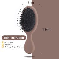 ราคา Boar Bristal Hair brush หวีขนหมูป่าแท้ หวีขนหมูป่า หวีลดผมร่วง ช่วยให้ผมเงางาม (22059661108)