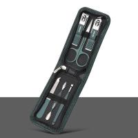 ราคา VitalVogue ชุดทำเล็บมือเล็บเท้าสุดหรูแบบพกพา6ชิ้นชุดกรรไกรตัดเล็บสีดำสดใสเครื่องมือดูแลส่วนบุคคลกรรไกรคิ้ว (22495547532)