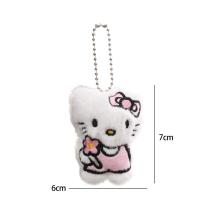 ราคา ของขวัญน่ารักแสนสนุกสำหรับพวงกุญแจตุ๊กตากระเป๋าเป้สะพายหลังรถยนต์ลายการ์ตูน Sanrio Hello Kitty เครื่องประดับพวงกุญแจคู่ (23054238755)