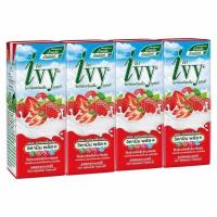 ราคา ยกแพ็คX4ก่อง Ivy ไอวี่ นมเปรี้ยว โยเกิร์ตพร้อมดื่ม UHT มี 10 รสชาติ ขนาด 150 180 มล (22566680296)