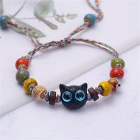 ราคา Drawstring Bracelet Cute Colorful Big Eyed Ceramic Bracelet Vintage Woven Bead Bracelet for Jewelry Gift Women S Accessory Daily Wear Casual Outfit Special Occasion (22879443831)
