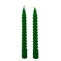 ราคา เทียนเกลียว 9 สี สูง 6 นิ้ว แบรนด์ Lucky Spiral Candle Taper Twisted Home Party Dinner (21408579617)