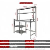 ราคา CHKU 304 stainless steel table มัลติฟังก์ชั่น table kitchen สแตนเลส โต๊ะวางเตาแก๊ส กันน้ำ ชั้นวางเตาแก๊ส โต๊ะทำกับข้าว เตาแก๊สสแตนเลสครัว ชั้นวางเตาเคาน์เตอร์ตู้ (21724150730)