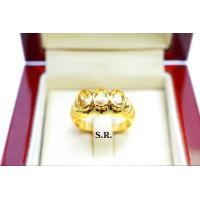ราคา S R แหวนทองพลอย บุษราคัม เม็ดละ 1 00 กะรัต น้ำ100 ขาวสวยไฟดีพร้อมใบรับรองสินค้า เคลือบทองคำแท้100 (22747010838)