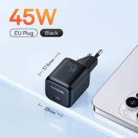 ราคา Baseus Picogo Mini 45W PD Type C ที่ชาร์จเร็วเครื่องชาร์จ GaN แบบพกพาชาร์จเร็วสำหรับ iPhone 16 15 14 Xiaomi Huawei (22949114189)