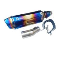 ราคา ท่อไอเสียมอไซ ท่อนินจา300 ชุดท่อสลิปออน KAWASAKI ZNINJA 250 300 คาวาซากิ แซด นินจา250 300 ผลิตจากแสตนเลสเกรด 304 อย่างดีสวม 2 นิ้ว 51 มม AK 14นิ้วรุ้งเงา (11754257102)