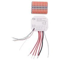 ราคา Mini DIY WiFi Smart Light Switch 4 Gang 1 2 Way Module Smart Life Tuya App Wireless Remote Control Work with Alexa Home (18921910407)