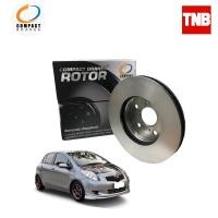 ราคา Compact Brakes จานเบรค จานดิสเบรค สำหรับ Toyota Yaris โตโยต้า ยาริส ปี 2007 2013 เฉพาะรุ่นจานหน้าและหลังเป็นดิส จานขนาด 275 (12661075366)