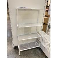 ราคา ชั้นวางของ IKEA รุ่น BAGGEBO ชั้นวางของสูง ชั้นวางของ3ชั้น โลหะ สีขาว ขนาด 60x25x116 ซม (22817441399)