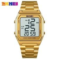 ราคา SKMEI นาฬิกานาฬิกาสปอร์ตดิจิตอล LED กันน้ำ1735นาฬิกาผู้ชายนาฬิกาอิเล็กทรอนิกส์สำหรับธุรกิจนาฬิกาข้อมือสายเหล็ก (21479778321)
