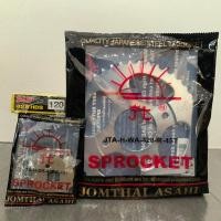 ราคา สเตอร์จับคู่ครบชุดเวฟแท้พระอาทิตย์ โซ่ DID เบอร์ 428 ข้อหนา ใส่รถมอเตอร์ไซค์ wave 100s wave110i เก่า กับ wave125 (21561286189)