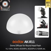 ราคา Godox AK R11 Dome Diffuser for Round Head Flash V1 V1Pro AD200 AD200Pro AD200Pro II H200R etc (17577048702)