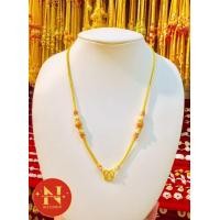 ราคา สร้อยคอทองลงยาสุโขทัย นำ้หนัก1บาท ยาว20นิ้วและ24นิ้ว ทองหุ้ม ทองชุบ สวยเสมือนจริง นพคุณห้างทอง (20757962729)