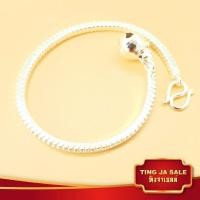 ราคา สร้อยข้อมือเงิน 925 ลายกระดูกงูเหลี่ยม ห้อยกระพรวน น้ำหนัก1บาท ยาว6 5นิ้ว เครื่องประดับเงินสินค้าขายดีพร้อมส่ง (1337512816)