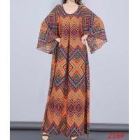 ราคา ชุดเดรสอิสลาม แขนยาว เสื้อเดรสมุสลิม ลายโบฮีเมี่ยน ทรงแขนปล่อย ผ้าสปันใส่สบาย 216 เสื้อแฟชั่นอิสลาม (10938765434)