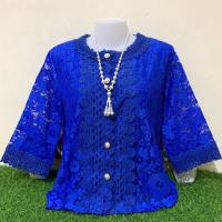 ราคา เสื้อลูกไม้กระดุมหน้าผ้านิ่ม รอบอก36 42 46 52นิ้ว มี2ไซส์ เสื้อลูกไม้คนแก่ใส่ทำบุญ เสื้อลูกไม้สีขาว เสื้อลูกไม้กระดุม (12684071392)