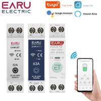 ราคา 6 63A 1P N WiFi Smart Circuit Breaker Kwh Energy Meter Monitoring Timer Relay MCB TUYA Smart Life Voltage Current Protection (22292856468)