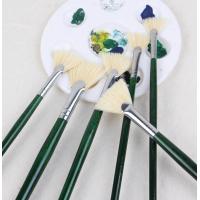 ราคา Jowoart โรงงานโดยตรงสีเขียวเข้มหมูพัดลมบริสเทิ้ลรูปร่างภาพสีน้ำมัน 6 pcs ชุดอุปกรณ์ภาพวาดขายส่งปากกาพู่กันภาพวาด (660858537)