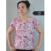 ราคา เสื้อคอกลม แขนกลีบบัว อก36 50นิ้ว (22957177779)