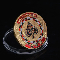 ราคา Poker Card Guard Protector Poker Cards Metal Souvenir Chips Set Casino Dealer Coin Poker Game Holdem Accessories Lucky Item (21105052984)