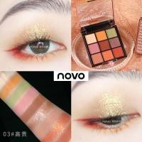 ราคา No 5299 อายแชโดว์ Novo eye shadow plate 9 color พร้อมส่ง ของแท้ พาเลททาตา อายแชโดว์สีสวย (12472270076)