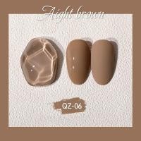 ราคา AS สีเจล สีทาเล็บ โทนสีนู้ดน้ำตาล 6 เฉดสี QZ 15ml (13258512212)