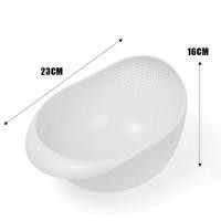 ราคา ตะกร้าสะเด็ดน้ำผักผลไม้ตะแกรงล้างข้าวปากทรงเฉียงทนทานอ่างล้างข้าวสำหรับใช้ในครัวเรือน (22774877153)