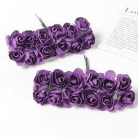 ราคา 12ชิ้น พวงกระดาษช่อเล็ก1 5ซม กุหลาบดอกไม้ประดิษฐ์มือสำหรับสมุดภาพของตกแต่งงานแต่งงานช่อดอกไม้ปลอมขนาดเล็ก (20147320927)