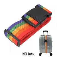 ราคา TRUSTY สายรัดกระเป๋าเดินทาง เชือกมัดกระเป่า สายล็อคกระเป๋า Luggage Straps แบบไม่ใส่รหัส สีรุ้ง No 3352 (20488534254)