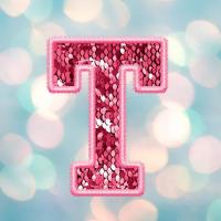 ราคา ตัวรีดติดเสื้อ FONT 34 แผ่นฟิล์ม ลายปักเลื่อมวิบวับ เหมือนจริง ATHLETIC PINK SEQUINS FONT A Z 0 9 รีดง่ายแผ่นฟิมล์รีดร้อนติดผ้า (22833153186)
