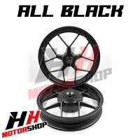ราคา ล้อแม็ก CLICK CLICK I SCOOPY I AIRBLADE ZOOMER X ICON ล้อแม็กแต่ง ลายก้ามปู ขอบ 14 สีดำทอง (20970835991)