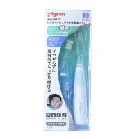 ราคา Pigeon First Electric Toothbrush Set with 2 Replacements Finishing Toothbrush Green Pink (22139802201)