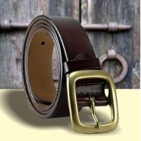 ราคา เข็มขัดใหม่ หนังวัวแท้100 หัวเข็มขัดทำด้วยทองเหลืองแท้ 100 ยาวสูงสุด50นิ้ว (19255238971)