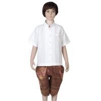 ราคา ชุดไทยเด็กชาย ชุดราชปะแตนเด็ก ชุดพี่หมื่นเด็ก ชุดราชปะแตนเด็กแขนสั้น ชุดลอยกระทง Thai Costume Thai dress for Boy (16535503258)