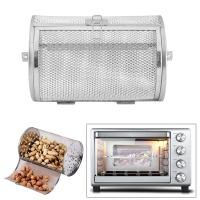 ราคา Silver rotary baking oven for peanut bean drying coffee bean BBQ rotisserie grill oven basket (8016598215)