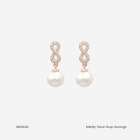 ราคา MOIRAE Infinity Pearl Drop ต่างหูมุกแท้ เครื่องประดับ silver earring ต่างหู ต่างหูเงินแท้ ต่างหูเพชร ฝังเพชรคิวบิกเซอร์โคเนีย Cubic Zirconia ต่างหูสีเงิน ต่างหูเงิน ไข่มุก ต่างหูโรสโกลด์ (22890577526)
