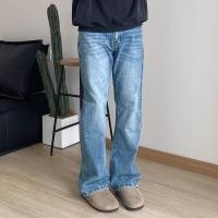 ราคา JOJO BOY พร้อมส่ง กางเกงยีนส์สไตล์อเมริกันย้อนยุคสีน้ำแบบเก่า หลวมและสบาย เซ็กซี่ ขาตรง cleanfit รุ่นพื้นฐานเป็นแบบยอดนิยม (22820854696)