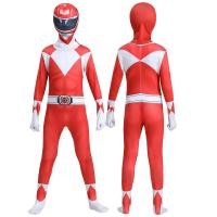 ราคา Kids Adult Power Rangers Costume Cosplay Jumpsuit Superhero Cosplay (21818396973)