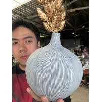ราคา แจกันดอกไม้เซรามิก ขนาด 8นิ้ว Vase Ceramics ลายสีฟ้าขีดน้ำเงิน ตกแต่งแจกันเซรามิกที่เรียบง่ายให้สวยและทันสมัย ออกใบกำกับภาษีได้ รหัส9182bb (22773320695)