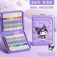 ราคา Sanrio Kuromi สำหรับเด็กผู้ใหญ่ปากกามาร์กเกอร์สีอะคริลิคกันน้ำปากกามาร์คเกอร์วาดเขียนเรียบสำหรับงานฝีมือหินผ้าใบแก้ว (21648610697)