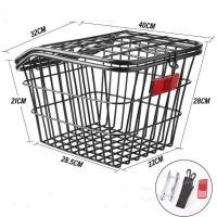 ราคา LOCO ตะกร้าหลังจักรยานปลาตะกร้าจักรยานเสือภูเขาตะกร้าหลังจักรยานเด็กพับได้กระเป๋าเป้สะพายหลังตะกร้าจักรยานขนาดใหญ่ (22895713091)