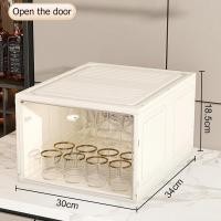 ราคา กล่องเก็บแก้ว ชั้นวางแก้วน้ำ ชั้นเก็บแก้ว ที่วางแก้วน้ำ กล่องเก็บแก้วน้ำ กล่องที่เก็บถ้วยที่เก็บกันฝุ่นชั้นวางของขนาดเล็กที่วางแก้วแก้วกาแฟชั้นวางของถ้วยน้ำชุดชา (22383713917)