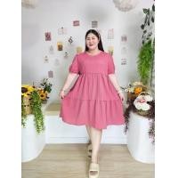 ราคา CC14 ชุดเดรสขนมชั้นสาวอวบพลัสไชต์ (22828351452)