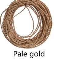 ราคา 2 0 75mm black white red Pale gold Edison Vintage Electrical Wire Black Twisted Fabric Braided Lamp Cord Copper Textile Cable Wires Leads Adapters (19687921106)