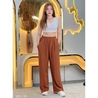 ราคา กางเกงขายาวเอวสูง เอวยางยืด ขายาว ผ้าฮานาโกะ กางเกงขายาวผญ กางเกงขาตรง เอวจั้ม มีกระเป๋า 2 ข้าง K9247 (23011807762)